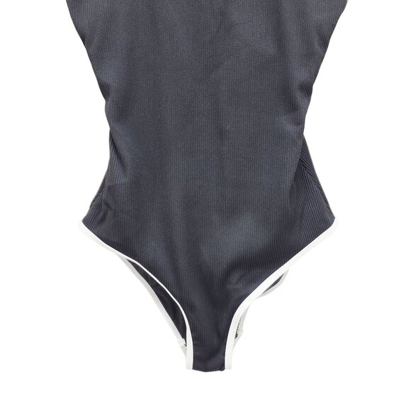 Black & White One-Piece Swimsuit Womens Size Medium Swimwear - Picture 5 of 5